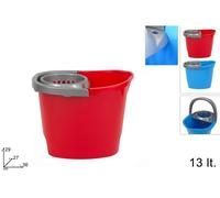 KIT LAVAPAVIMENTO MAZZA+MOCIO+SECCHIO PLASTICA 13L.PROFESSIONALE MOP SET PULIZIA
