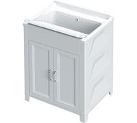 Kit lavatoio resina antiacido 60x50 cm bianco