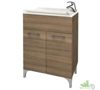 Lavatoio legno 60x50 cm rovere fumo