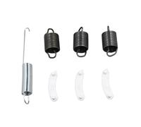 Kit lavatrice WP63907 molla di sospensione (3) & W10250667 contrappeso contatore equilibrio (1) & 285744 vasca usura pad (3) compatibile con KenmoreMaytag Whirlpool Rondella AP6010168 AP6017818