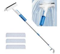 Kit lavavetri multiuso per la pulizia delle finestre, lavavetri doccia per porte doccia con spray, attrezzatura per il lavaggio di finestre esterne, lavavetri doccia per porte in vetro