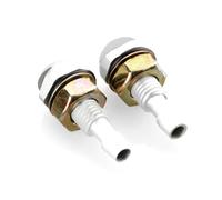 Kit Lavavetri Per Parabrezza Universale A Forma Di Ventaglio Per Rondella Cofano Anteriore Parabrezza Spruzzatore D'acqua Ugello Tergicristallo Automatico 2 Pezzi Circa 1,5 * 3,5 * 0,5(Silver)