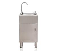 Kit Lavello Indipendente Per Cucina All'aperto Con Mobile, Lavello Commerciale A Vasca Singola In Acciaio Inox Con Gambe Regolabili Capacità Di Peso Del Lavello Per Garage 200 Libbre Adatto Per Bar