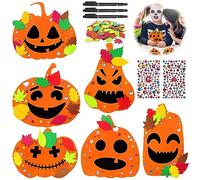 Kit Lavoretti Creativi per Bambini Halloween, 67 Zucche Halloween Feltro per Lavoretti, Lavoretti per Bambini, Decorazioni per La Festa Di Halloween, Completo Set Di Artigianato per Halloween Zucca