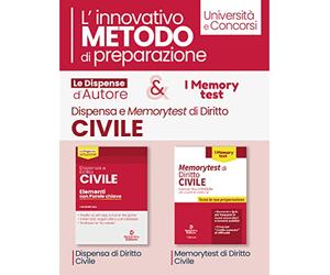 Kit le dispense d'autore: Dispensa di diritto civile. Elementi con parole chiave-Memorytest di diritto civile