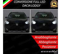 KIT LED ANABBAGLIANTI H4 LED + LUCI DI POSIZIONE T10 LED CANBUS DACIA LODGY