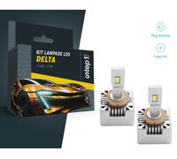 KIT LED D2S CON VENTOLA 40W 4000LM 6000K DELTA