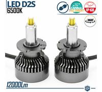 Kit LED D2S Conversione da XENON HID a Lampade LED CANbus 12000LM 6500K Bianco