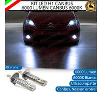 KIT LED H1 CITROEN C3 MK1 FENDINEBBIA 6000K BIANCO 6000 LUMEN ULTRACOMPATTE