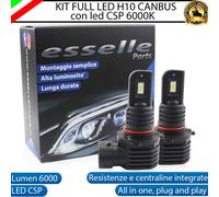 KIT LED H10 6000K BIANCO CANBUS FENDINEBBIA PER OPEL CROSSLAND X ULTRA COMPATTE