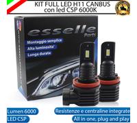 KIT LED H11 6000K BIANCO CANBUS FENDINEBBIA PER PEUGEOT 307 DAL 2007 COMPATTE