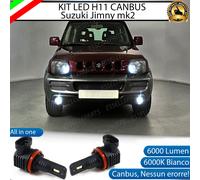 KIT LED H11 6000K BIANCO CANBUS FENDINEBBIA SUZUKI JIMNY MK2 ULTRA COMPATTE