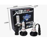 KIT LED H11 HEADLIGHT LED CREE 6500K - 6000 LUMEN 12V XENON FARI AUTO 60W