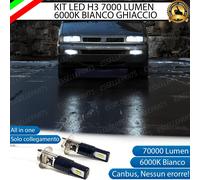 KIT LED H3 PER FIAT ULYSSE MK1 I CANBUS 7000 LM 6000K BIANCO FENDINEBBIA