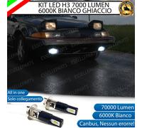 KIT LED H3 PER VOLVO 480 CANBUS 7000 LUMEN 6000K BIANCO GHIACCIO FENDINEBBIA