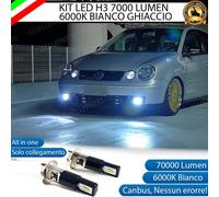KIT LED H3 VW POLO 9N PRE-RESTYLING CANBUS 7000 LM 6000K FENDINEBBIA ALL IN ONE