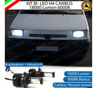 KIT LED H4 6000K FIAT SCUDO MK1 18000 LUMEN CANBUS 100% NO ERRORE 6000K BIANCO