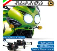 KIT LED H4 6000K TRIUMPH TIGER 900 955 18000 LUMEN CANBUS XENO XENON NO AVARIA