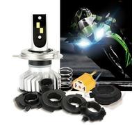 Kit Led H4 60W 12V H6 Luci Faro Moto Conversione Specifico 6000 Lumen Headlight