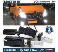 Kit LED H7 CANbus per Renault Master 3 Luci ANABBAGLIANTI Bianco Ghiaccio 6500K
