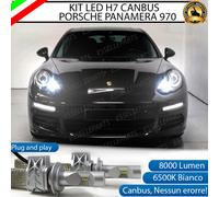 KIT LED H7 CANBUS PORSCHE PANAMERA 970 8000 LUMEN ABBAGLIANTI 6500K