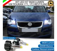 KIT LED H7 CANBUS VW TOURAN 1T1 1T2 RESTYLING 6000K ABBAGLIANTI 9600 LUMEN