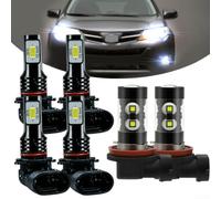 Kit LED H7+H11 per RAV4 2013-2015 Abbaglianti+Fendinebbia | Compatibile per rav4 2013-2015, chip COB luminosi, fascio alto/basso+fendinebbia, 6000K