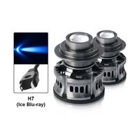 Kit LED H7 LASER 80W Ice Blue 360° con Lente Canbus Auto Alta Potenza DRL