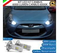 KIT LED H7 PER HYUNDAI IX20 6000K BIANCO 6000 LUMEN CANBUS ABBAGLIANTI