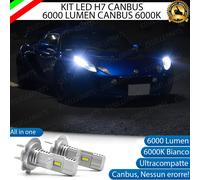 KIT LED H7 PER LOTUS ELISE ANABBAGLIANTI 6000 LUMEN 6000K ALL IN ONE CANBUS