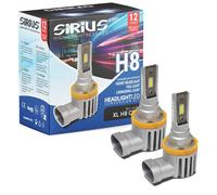 KIT LED H8 H9 H11 H16 SIRIUS 12V 6000K - LUCE ULTRA BIANCA CHIP CSP