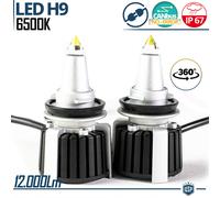Kit LED H9 al QUARZO CANbus 360° Luci LED Auto Luce Potente Bianca 6500K 55W