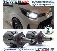Kit LED HB3 CANbus PER Kia Picanto 3 DA 2020 Luci Anabbaglianti+Abbaglianti 111W
