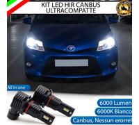 KIT LED HIR PER TOYOTA YARIS MK3 PRE-RESTYLING FINO AL 2013 6000 LM 6000K CANBUS