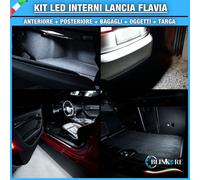 KIT LED INTERNI ABITACOLO BIANCO LANCIA FLAVIA COMPLETO + LUCI TARGA LED CANBUS