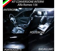 KIT LED INTERNI ALFA ROMEO 156 PLAFONIERA CONVERSIONE COMPLETA CANBUS