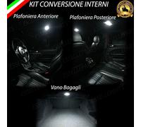 KIT LED INTERNI ALFA ROMEO BRERA PLAFONIERA ANTERIORE + POSTERIORE + BAGAGLIAIO