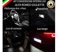 KIT LED INTERNI ALFA ROMEO GIULIETTA KIT COMPLETO + LUCI TARGA 6000K