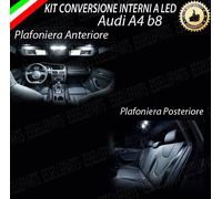 KIT LED INTERNI AUDI A4 AVANT B8 PLAFONIERA ANTERIORE + PLAFONIERA POSTERIORE