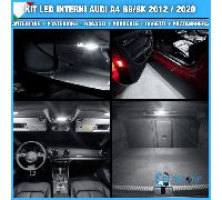 KIT LED INTERNI AUDI A4 B8 8K DAL 2008 AL 2016 BIANCO GHIACCIO CANBUS NO ERRORE