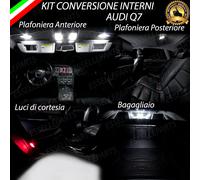 KIT LED INTERNI AUDI Q7 PLAFONIERE ANT + POST + LUCI DI CORTESIA + BAGAGLIAIO