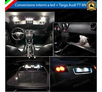 KIT LED INTERNI AUDI TT 8N KIT COMPLETO + LUCI TARGA A LED 6000K CANBUS NO ERROR