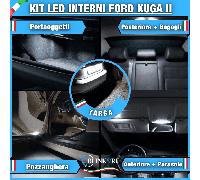 KIT LED INTERNI BIANCO GHIACCIO FORD KUGA 2 DAL 2012 COMPLETO + LED TARGA CANBUS