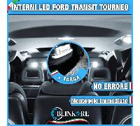 KIT LED INTERNI BIANCO GHIACCIO FORD TRANSIT TOURNEO COMPLETO + LED TARGA CANBUS