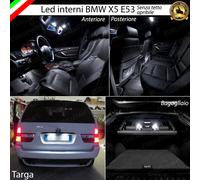 KIT LED INTERNI COMPLETO BMW X5 E53 CANBUS SENZA TETTO APRIBILE + LED TARGA