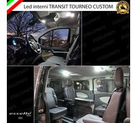 KIT LED INTERNI COMPLETO TRANSIT TOURNEO CUSTOM CANBUS 6000K BIANCO NO AVARIA