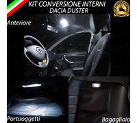 KIT LED INTERNI DACIA DUSTER PLAFONIERA + LUCE CORTESIA +BAGAGLIAIO FINO AL 2012