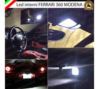 KIT LED INTERNI FERRARI 360 MODENA KIT COMPLETO + LUCI TARGA LED CANBUS 6000K