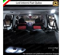 KIT LED INTERNI FIAT QUBO COMPLETO PER MODELLI CON PLAFONIERA ANTERIORE DOPPIA