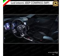 KIT LED INTERNI JEEP COMPASS MP CON TETTO PANORAMICO CANBUS 6000K NO AVARIA LUCI